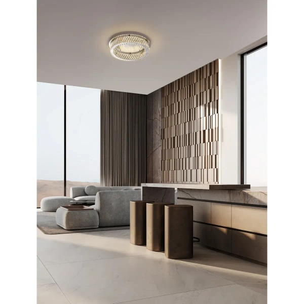 Plafon kryształowy CANLIRA LE45160 LED 40W 3000K ściemnialny przezroczysty