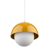 Zwisająca lampa nad wyspę Bono 10265 ball do kuchni biała żółta