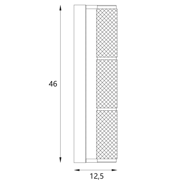 Szklana naścienna lampa Love W0423 LED 17W 3000K tubka chrom
