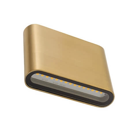 Kinkiet ścienny Semi 11365 Nowodvorski LED 6W 3000K IP54 kwadrat tarasowy mosiądz