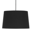 Lampa zwisowa salonowa Maja 1885 TK Lighting pojedyncza z tkaniny czarna