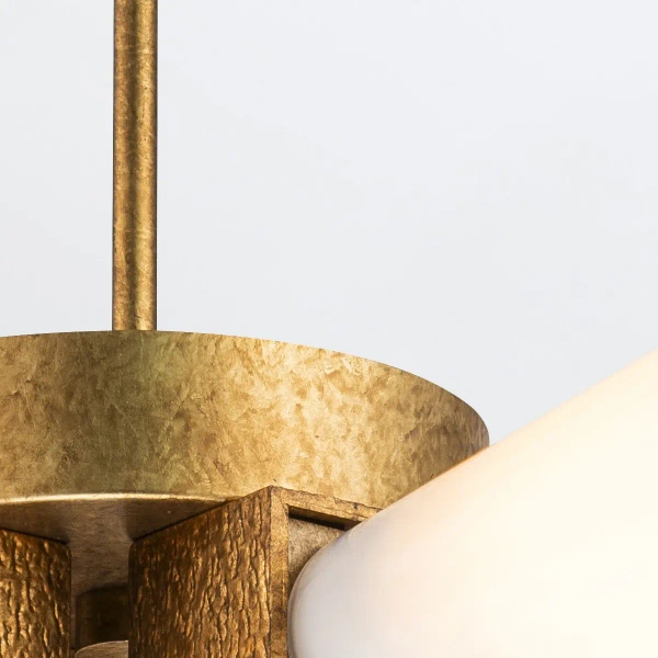 Sufitowa lampa Kristy KRISTY-4P-DG-OPA tubki szklane białe złote