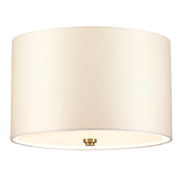 Sufitowa lampa materiałowa Fletcher DL-FLETCHER14-3LT-IV-AB biały mosiądz