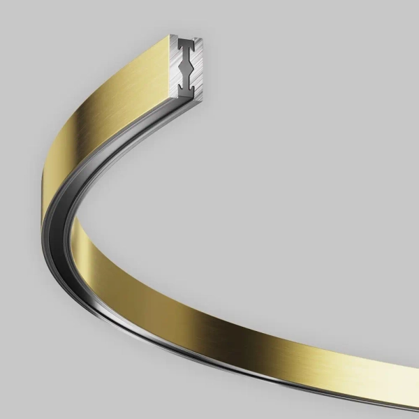 Zaokrąglowa szyna metalowa 0,8m Flarity TRX154-SR-D800-BS mosiądz