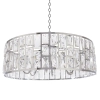 Kryształowa lampa wisząca Kyiv P06865CH Cosmolight glamour srebrna