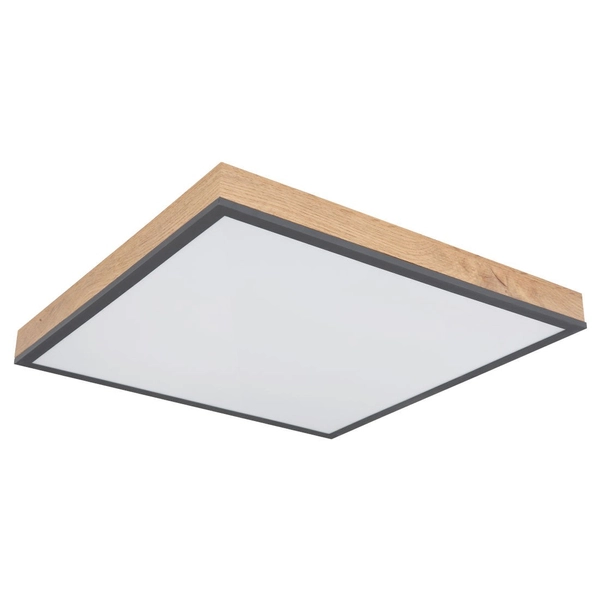 Ekologiczna LAMPA sufitowa DORO 416080WD2 Globo nowoczesna LED 24W 3000K do salonu drewno