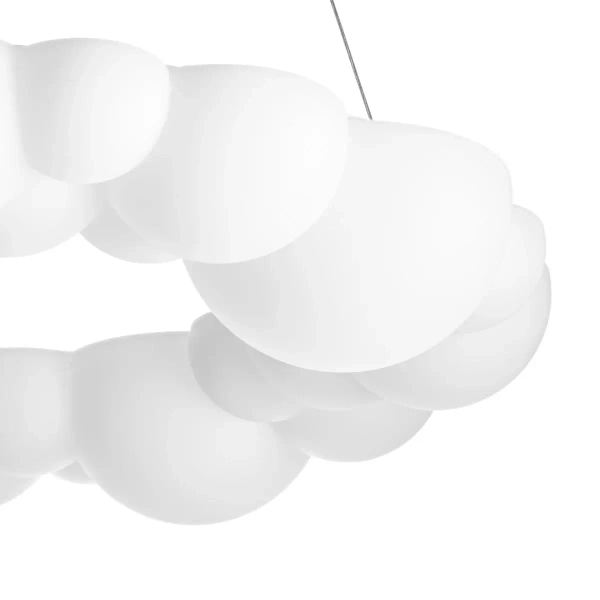Lampa wisząca dekoracyjna CLOUD ST-DL6123P-50 biała akrylowa LED 32W 4000K do sypialni
