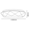 Plafon LAMPA sufitowa SELINA 308542 Polux geometryczna OPRAWA natynkowa LED 12W 4000K łazienkowa IP44 biała