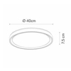 Plafoniera LAMPA sufitowa NURIA 79182/24/30 Lucide okrągła OPRAWA plafon LED 18W 2700K natynkowy czarny