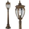 Lampa stojąca ogrodowa Fleur O414FL-01GB1 kopuła złota