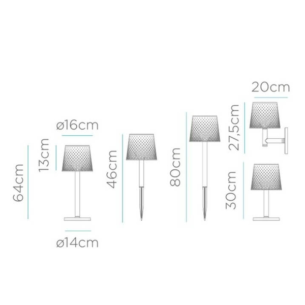 Wielofunkcyjna lampa solarna Greta LUMGRE080NXSWNW King Home IP65 czarny