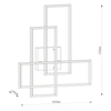 Sufitowa lampa geometryczna LOKERO 78101/60/30 LED 60W 2700-4000K czarny