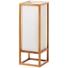 Stołowa lampka drewniana Seaside 93092/09 biała brązowa