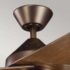 Wentylator z lampą LED Jade brązowy KLF-JADE-60-BB 18W 3000K do sypialni