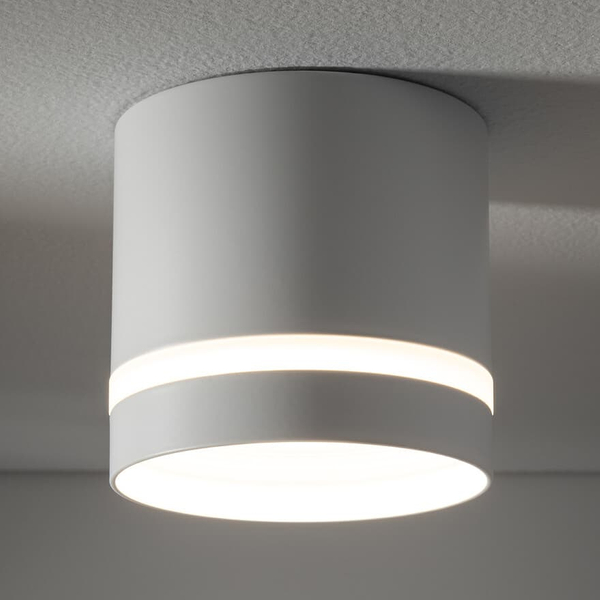 Lampa sufitowa tuba Cres 10478 Nowodvorski punktowa okrągła biała