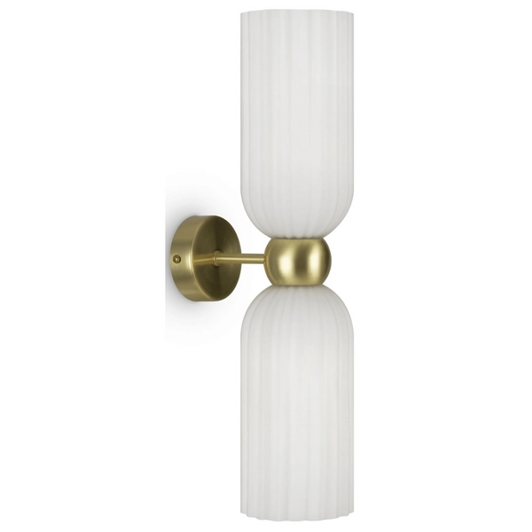 Lampa ścienna Antic MOD302WL-02W szklana złota biała