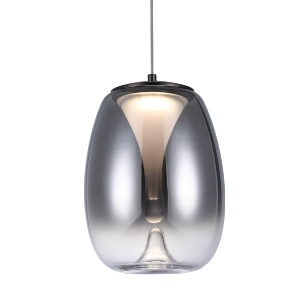 Lampa wisząca szklana LED PAMELA AZ5824 Azzardo 8W 3000K przydymiona