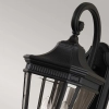 Zewnętrzna LAMPA elewacyjna Cotswold  FE-COTSLN2-M-BK Elstead FEISS ogrodowa OPRAWA szklany kinkiet retro IP44 czarny przezroczysty