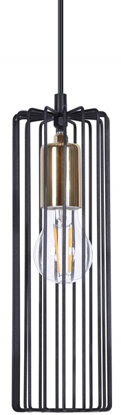 Lampa ścienna Fabia K-4939 industrial czarny złoty