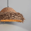 Ekologiczna lampa wisząca ALLENDE LE44490 trawa morska beżowy