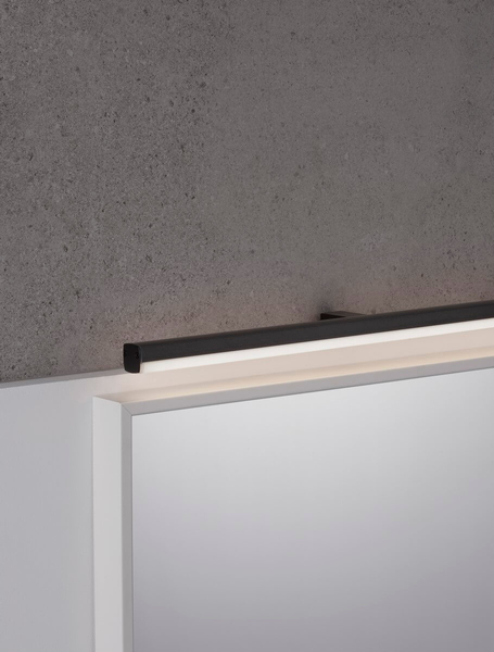 Ścienna lampa VALLES LE42874 Luces Exclusivas nad lustro LED 18W 3000K czarna