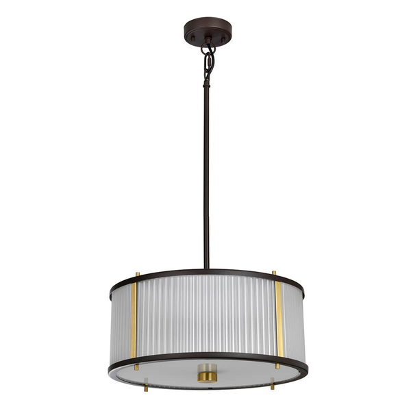 Żyrandol LAMPA wisząca Corona DL-CORONA-3P-BAB Elstead okrągła OPRAWA klasyczny zwis mosiądz brąz