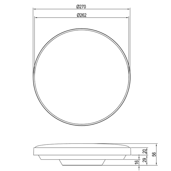 Sufitowa lampa Spica R67851102 RL Light LED 18W 4000K IP44 okrągły czarny