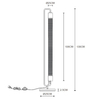 LAMPA podłogowa CALIXT 05733/02/30 Lucide metalowa OPRAWA stojąca czarna
