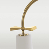 Lampa biurowa podłogowa Bow F01145BK Cosmolight czarna biała