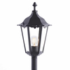 Stojąca lampa ogrodowa Burford 76550 Endon latarnia IP44 szkło czarny mat