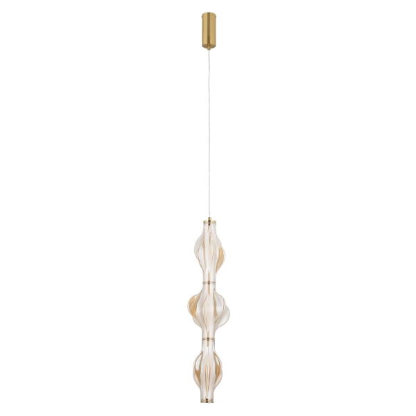 Glamour zwisowa lampa Elva 18214 LED 22W 3000K szklana bursztynowy