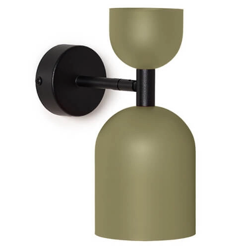 Naścienna lampa do salonu Supuru SUK11420 metalowa oliwkowa
