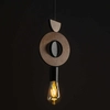Lampa wisząca Drops 11176 Nowodvorski japandi okręgi luksusowa drewniana czarna
