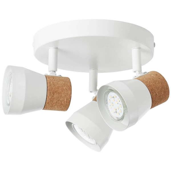 Lampa metalowa przysufitowa Moka 75734/75 reflektor korek biały