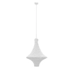 Bawełniana lampa zwisająca Alda 5114 Shilo zwis szydełkowa bawełniana biały