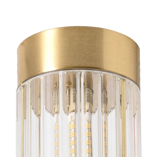 Lampa sufitowa Aria 1225 Zuma downlight mosiądz przezroczysty