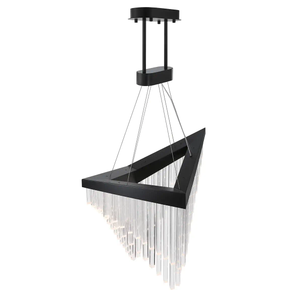 Lampa wisząca glamour Vivien QN-VIVIEN-P-L-BK LED 40W 3000K czarna