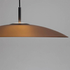 Lampa zwisająca PECA LE44272 LED 17W 3000K dysk czarna brązowa