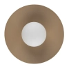 Naścienny kinkiet Slate 10936 metalowa tarcza mleczna kula beżowy