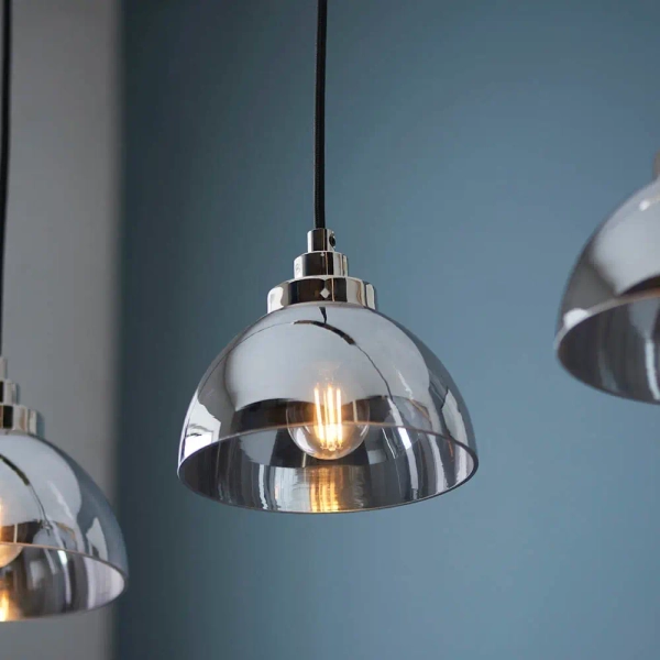 Potrójna lampa wisząca Caspa 100047 regulowana lustrzana nikiel