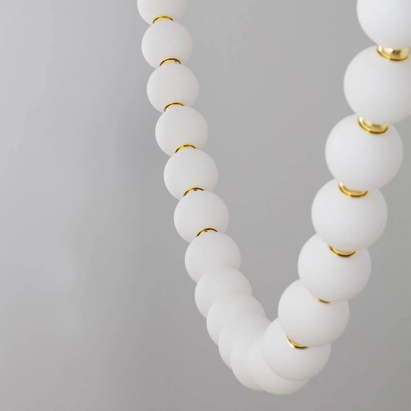 Perłowa lampa zwisająca MOCA LE44209 LED 69W 3000K kule złota biała