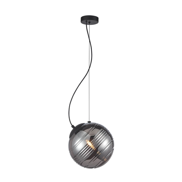 Wisząca lampa kula Perona PND-92389-1-BK Italux czarny grafitowy