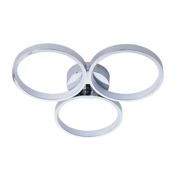 Sufitowa lampa do salonu Radius 96473 LED 30W 3000K ringi chrom biały