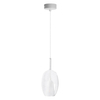 Wisząca lampa GRACE AZ6272 Azzardo do sypialni przezroczysta biała