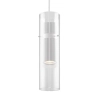 Szklana wisząca lampa tubka Dynamics MOD326PL-01W biała