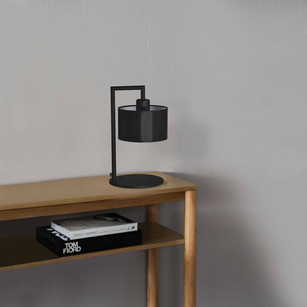 Stołowa lampa loftowa Simone K-4322 na biurko czarna
