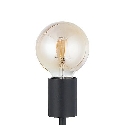 Industrialny kinkiet metalowy Radius 7762 do przedpokoju czarny