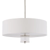 Sufitowa lampa tkaninowa Empoli EMP-PL-4 (N) szklana biała nikiel