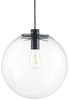 Wisząca lampa Sandra MSE010100309 ball przezroczysta czarna