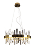 Kryształowa lampa wisząca PRINCE P0421 glamour crystal LED 31W 3200K złoty